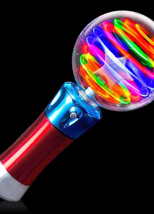 ArtCreativity Spinning Light Up Toy Wand, Autism Sensory Spinner Kids Gift | Visual Stimming Calming Spin Toy, Cause and Effect Sensory Play, Autistic Boys Girls, Ages 3+, 7.5in, 3 AA Included