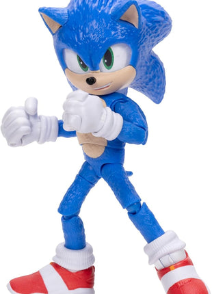 Sonic The Hedgehog 3 Movie Action Figures 5-Inch Collector Toy Figure, Highly Articulated for Boys Girls - Officially Licensed The Hedgehog 3 Movie Product | Sonic The Hedgehog Movie 5 Inch Action Figure Wave 1 - Sonic