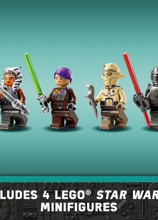 LEGO Star Wars Ahsoka Tano's T-6 Jedi Shuttle Spaceship Toy - Star Wars Building Toys Set for Kids, Boys & Girls, Ages 9+ - Birthday Gift for Fans - 4 Minifigures - 75362