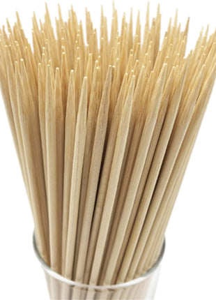 HOPELF 6 inch Natural Bamboo Skewers for BBQ 1/4Appetiser 1/4Fruit 1/4Cocktail 1/4Kabob 1/4Chocolate Fountain 1/4Grilling 1/4Barbecue 1/4Kitchen 1/4Crafting and Party. 脦娄=4mm, More Size Choices 8 inch/10 inch/12 inch/14 inch/16 inch/30 inch(100 PCS)