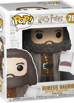 Funko POP! Harry Potter - Rubeus Hagrid with Cake | Official Fantasy Merch - Collectable Vinyl Figurine for Shelf Display - Birthday Gift Idea for Fans and Collectors