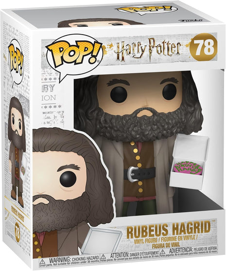 Funko POP! Harry Potter - Rubeus Hagrid with Cake | Official Fantasy Merch - Collectable Vinyl Figurine for Shelf Display - Birthday Gift Idea for Fans and Collectors