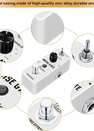 Rowin Guitar Noise Killer Noise Gate Suppressor Effect Pedal LEF-319