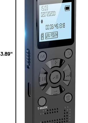 128GB Digital Voice Recorder for Lectures Meetings - EVIDA 9296 Hours Voice Activated Recording Device Audio Recorder with Playback,Password