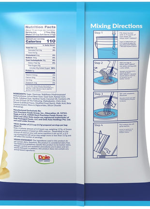 Dole Soft Serve Mix 4.75 Pound, pineapple, 70.4 Ounce