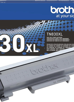 Brother Genuine TN830XL Black High Yield Printer Toner Cartridge - Print up to 3,000 Pages(1) | Prints up to 3,000 pages