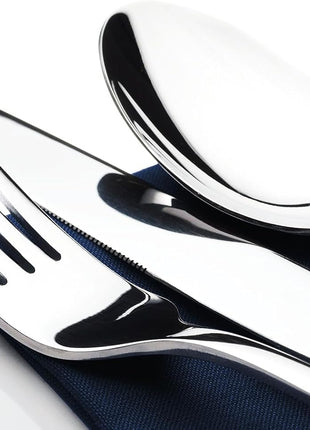Silverware Set for 8, 40 Piece Heavy Duty Stainless Steel Flatware Utensils Cutlery Set Including Steak Knife Fork and Spoon, Dishwasher Safe, Gift Package for Wedding Housewarming