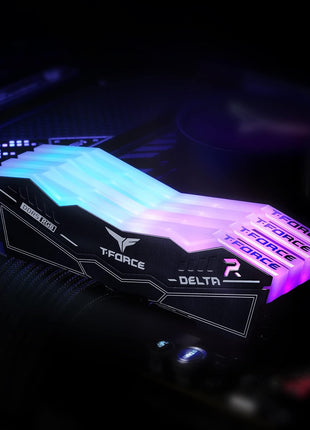 TEAMGROUP T-Force Delta RGB DDR5 Ram 32GB (2x16GB) 6200MHz PC5-49600 CL38 Desktop Memory Module Ram for 600 700 Series Chipset XMP 3.0 Ready Black - FF3D532G6200HC38ADC01