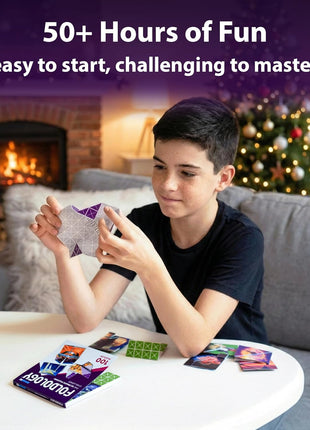 FOLDOLOGY - The Origami Puzzle Game! Brain Teasers for Tweens, Teens & Adults | Travel Game, STEM Toy | Fold the Paper, Complete the Picture | 100 Puzzles | Gift for Ages 10+