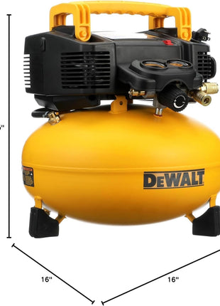 DEWALT Pancake Air Compressor, 6 Gallon, 165 PSI (DWFP55126)