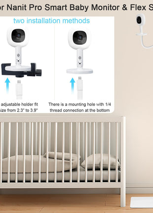 67inch Adjustable Height Baby Monitor Floor Stand Holder Compatible with Hellobaby HB6560/HB6550/Pro/HB65/HB66/HB248,ANMEATE,Infant Optics DXR-8 Pro,eufy,Nanit Pro Smart Baby Monitor & Flex Stand
