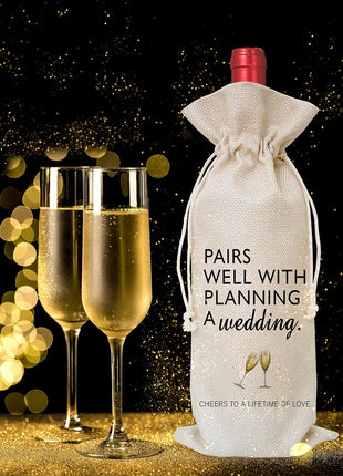 Wine Bag Wedding Gift for Mr and Mrs   Engagement Gift J14