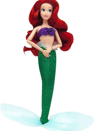 Disney Store Official Princess Classic Doll (Ariel from The Little Mermaid), 11 Inches, Includes Brush with Molded Details, Fully Posable Toy in Classic Outfit - Disney Princess Toys
