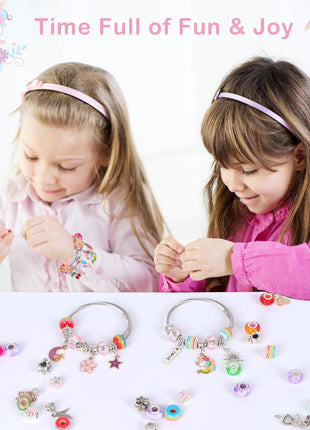 ELLENER Gifts for Girls Age 6-8 8-10,Bracelet Making Kit,Girls Toys,Gift Basket that Inspires Creativity and Individuality and is Fun to Play with Friends Create a Unique Gift for Your Friend