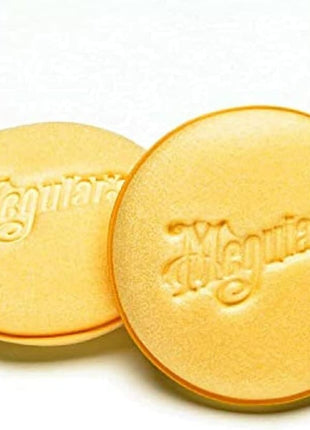 Meguiar's 4 inch Foam Applicator Pads, 4 Count - Ultra-Soft Hand Applicators with a Tight-Cell Foam Construction for a Smooth Application of Waxes, Polishes, Tire Dressing, Protectants and More, 4 Pack