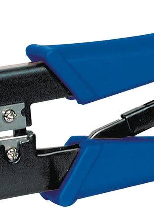 TRENDnet Crimping Tool, Crimp, Cut, And Strip Tool, For Any Ethernet or Telephone Cable, Built-In Cutter And Stripper, 8P-RJ-45 And 6P-RJ-12, RJ-11, All Steel Construction, Black, TC-CT68