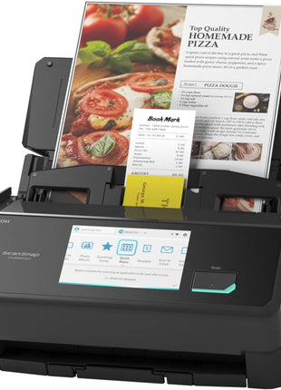 ScanSnap iX2500 Wireless or USB High-Speed Cloud Enabled Document, Photo & Receipt Scanner with Large 5 inch Touchscreen and 100 Page Auto Document Feeder for Mac or PC, Black