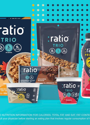 Ratio Trio Coconut Almond Granola Cereal, 1g Sugar, Keto Friendly, 8 oz Resealable Bag