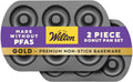 Wilton Gold Premium Non Stick Warp Resistant Bakeware, Made without PFAs, Donut Pan Set, 2 Piece, Packaging May Vary