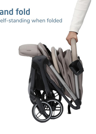 Maxi-Cosi Oxford Cabin Lightweight Travel Stroller for Airplane Flights, Portable Stroller for Family Travel, Truffle