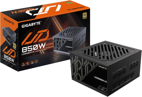 GIGABYTE 850W PSU - 80 Plus Gold Certified - Fully Modular Power Supply (GP-UD850GM-A)