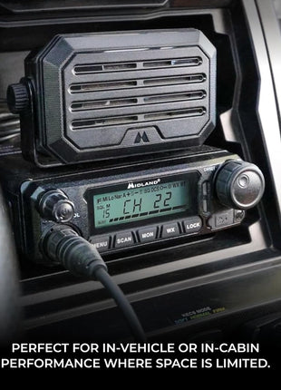 Midland - SPKMINI Mini External Speaker - Waterproof, 10 Watts, 3.5mm Plug - Compatible with All Mobile CB, GMRS, HAM and Amateur Radios