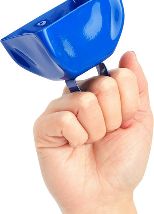 BLUE PANDA 12 Pack 3-inch Cowbells with Handle, Blue Hand Percussion Cow Bells Noise Makers for Sporting Events, Football Games and Celebrations - Cowbell Noise Maker