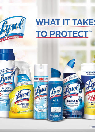 Lysol Toilet Bowl Cleaner Gel, For Cleaning and Disinfecting, Stain Removal, Forest Rain Scent, 24oz