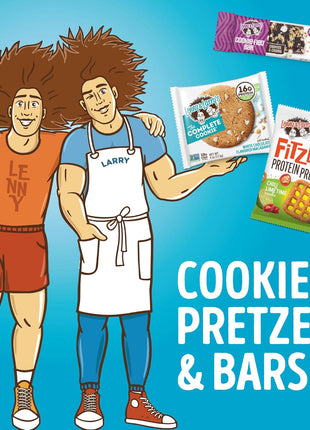 Lenny & Larry's FITZELS Protein Pretzels (Pizza Palooza) 8 Individual Bags 3 oz Each – High Protein Snacks with 20g of Plant Based Protein – Healthy Vegan Pretzels – Delicious Salty Taste