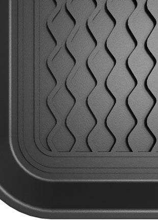 Ottomanson 15 inch x 30 inch Multi-Purpose Boot Tray – Waterproof Shoe & Pet Feeding Spill Tray, Litter Box & Pee Pad Holder, Painting & Planting Mat, 1.2 inch Raised Edge Floor Protection