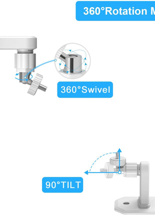 AOZTSUN Adjustable Baby Monitor Mount Compatible with HelloBaby HB6550 HB65/HB66/HB248,ANMEATE SM935E,Nanit Pro Smart Baby Monitor Wall Mount Easy to Install