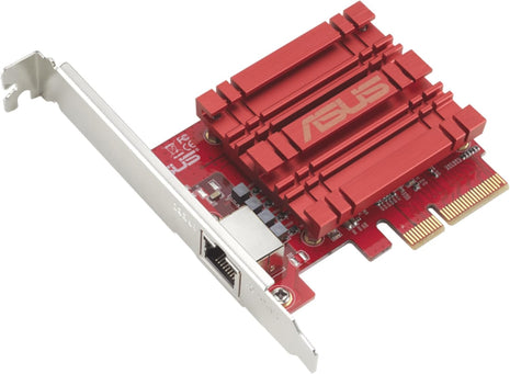 ASUS XG-C100C 10G Network Adapter PCI-E x4 Card with Single RJ-45 Port and Built-in QoS for use with Windows 10/8.1/8/7 and Linux Kernel 4.4/4.2/3.6/3.2, TAA Compliant (XG-C100C)