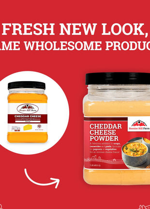Hoosier Hill Farm Cheddar Cheese Powder, 1LB (Pack of 1)