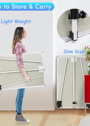 Easel Whiteboard - Magnetic Portable Dry Erase 36 x 24 Tripod Height Adjustable, 3' x 2' Flipchart Easel Stand White Board for Office or Teaching at Home & Classroom (36x24 White)