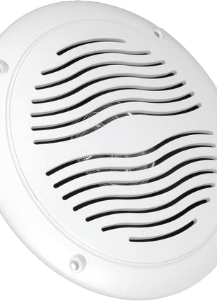 5-inch Water Resistant Outdoor Speakers, Dual Cone, 25W Peak Power, Marine and RV Compatible (White)