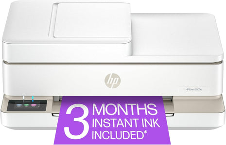 HP Envy 6555e Wireless All-in-One Color Inkjet Printer, Portobello, Print, scan, copy, Duplex printing Best-for-home, 3 month Instant Ink trial included, AI-enabled (714N5A)