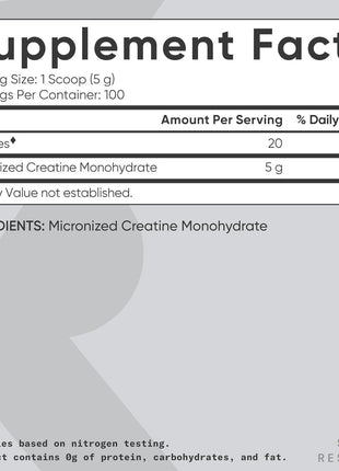 Sports Research® Creatine Monohydrate Powder 5g, Unflavored (100 Servings) | Micronized Creatine Supporting Lean Muscle, Performance & Workout Recovery | Informed Sport, Non-GMO, Gluten-Free