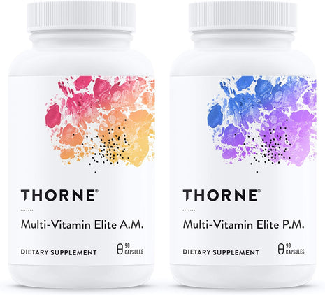 THORNE - Daily Nutrients Bundle - Multivitamin Elite and Omega-3 with CoQ10-30 to 90 Servings