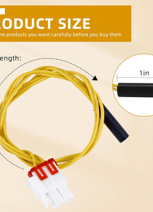 Clip Drain Evaporator with Defrost Temp Sensor by Sikawai | Defrost Drain Clip AP5579885 and DA61-06796A,Refrigerator Defrost Sensor DA32-00006S and DA32-0006W for Sam-Sung Refrigerator