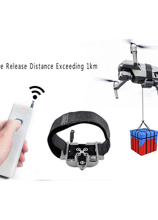 Universal Drone Airdrop System, Release Device, Payload Clip, Airdropper, Fish Bait Delivery Device , Drone Accessories, Compatible with DJI Mavic Mini 4 Pro, Mini 3, Mini 2, Air 2, Air 2S, Air 3, Mavic 3, Mavic 2, Spark (Airdrop Device)