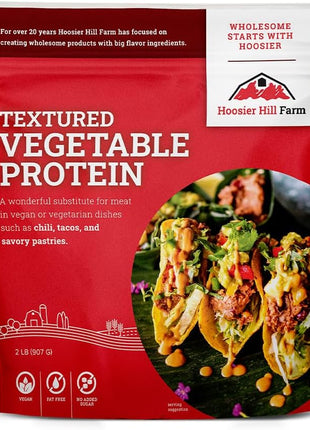 Hoosier Hill Farm Textured Vegetable Protein, 2LB (Pack of 1)