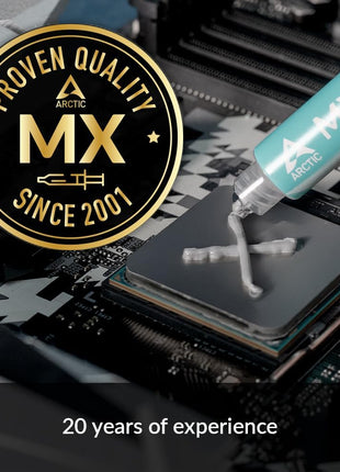 ARCTIC MX-6 (4 g) - Ultimate Performance Thermal Paste for CPU, Consoles, Graphics Cards, laptops, Very high Thermal Conductivity, Long Durability, Non-Conductive