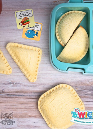 Sandwich Cutter and Sealer - Crustless Sandwich Maker - Cut and Seal | Lunch Box and Bento Box - Boys, Girls, Kids Lunch - Sandwich Cutters for Kids - Triangle, Circle, Square