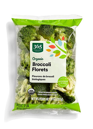 365 by Whole Foods Market, Organic Broccoli Florets, 10 oz