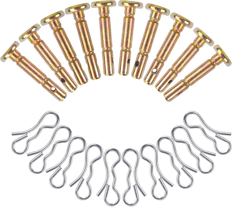 Shear Pins and Cotters Pins (10 Pairs) for 738-04124A Troy Bilt 714-04040 738-04124 Snowblowers Replacement