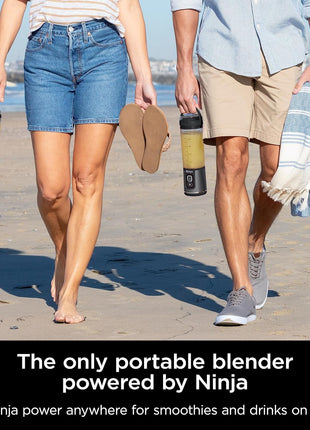 Ninja BC151BK Blast Portable Blender, Cordless, 18oz. Vessel, Personal Blender for Shakes & Smoothies, BPA Free, Leakproof Lid & Sip Spout, USB C Rechargeable, Dishwasher Safe Parts, Black