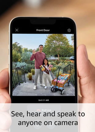 Ring Battery Doorbell Plus, Home or business security, Head-to-Toe HD+ Video, motion detection & alerts, and Two-Way Talk