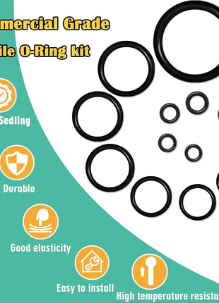 XBVV 1020 Pcs O Ring Kit 20 Size Nitrile Rubber O Ring Assortment Set for Car Auto Vehicle Repair Faucet Plumbing Air or Gas Sealing Connections Resist Oil and Heat