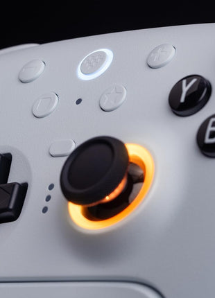 8BitDo Ultimate 2 Bluetooth Controller for Switch/Switch 2 & Windows PC, Switch Pro Controller with TMR Joysticks, Switchable Hall Effect/Tactile Triggers, Vibration and Motion Control - White