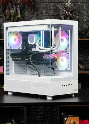 Skytech Gaming Azure 3 Gaming PC, AMD Ryzen 7 9800X3D 4.7GHz, AMD RX 9070XT 16GB VRAM, 2TB Gen4 NVMe SSD, 32GB DDR5 RAM 6000, 1000W Gold PSU, 360 ARGB AIO, WI-FI 5, Windows 11, Desktop